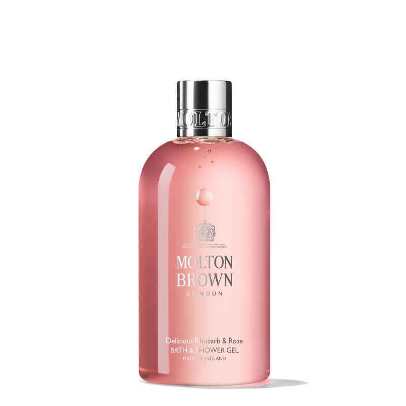 Delicious Rhubarb & Rose Bath & Shower Gel fra Molton Brown
