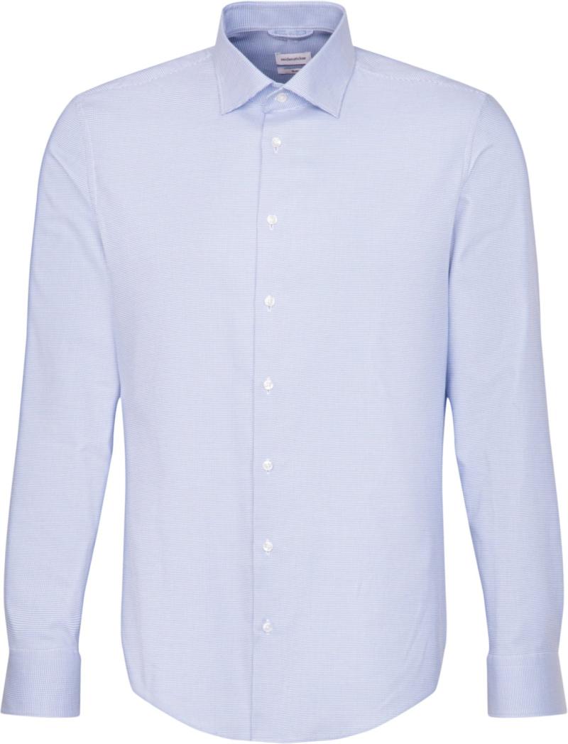 Business Shirt Slim Long Sleeve Kentcollar Uni fra Seidensticker