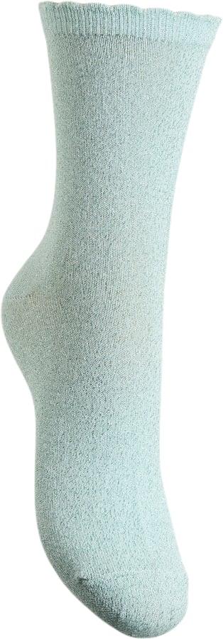Pcsebby Glitter Long Socks Noos Bc fra Pieces