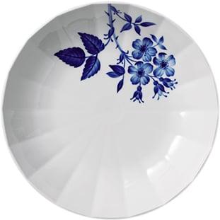 Blomst 24 Cm. Dyb Tallerken Rose fra Royal Copenhagen