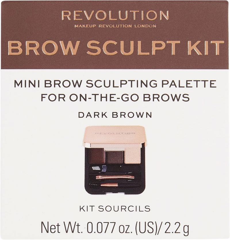 Brow Sculpt Kit Dark Brown fra Revolution