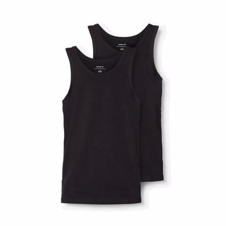 2 Pak Basis Tanktopper i Sort fra Name It - Unisex