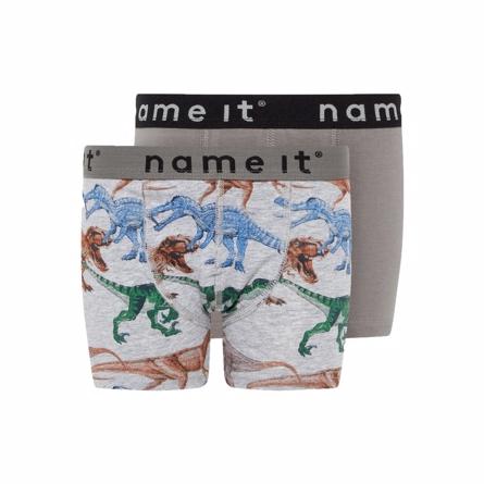 2 Pak Drenge Boxershorts med Dino Print fra Name It