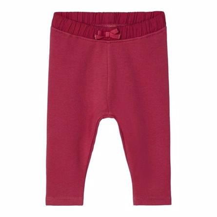 Søde baby sweatpants Otteline i jordrød fra Name It