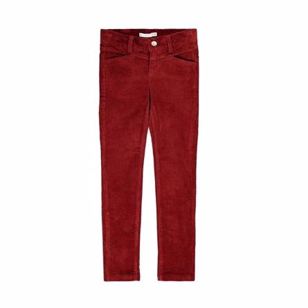 Skinny Fit Velour Bukser i Spiced Apple fra Name It