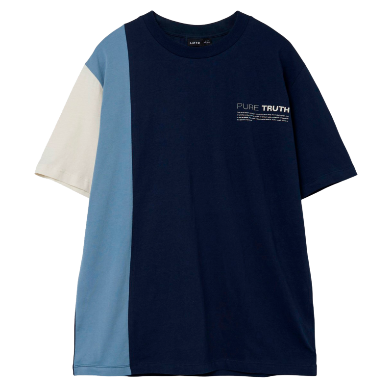 Drenge T-Shirt med Print - Navy Blazer fra LMTD