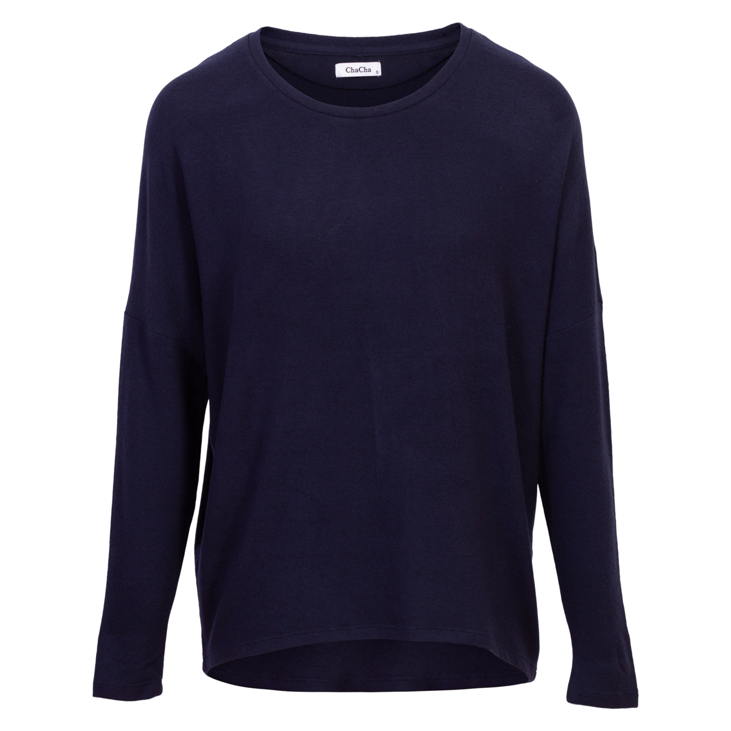 Blød Navy Dame Bluse fra Cha Cha - Køb nu!