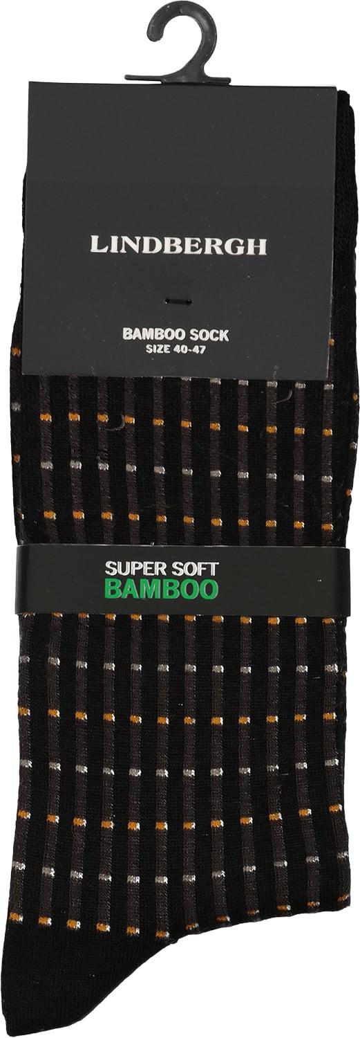 Checked Pattern Bamboo Sock fra Lindbergh