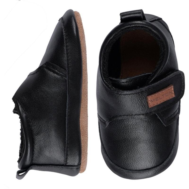 Læder Hjemmesko Classic Black fra Melton - Kvalitet og Stil