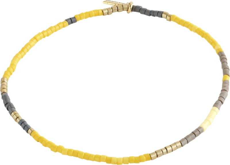 Alison Bracelet Yellow, Goldplated fra Pilgrim