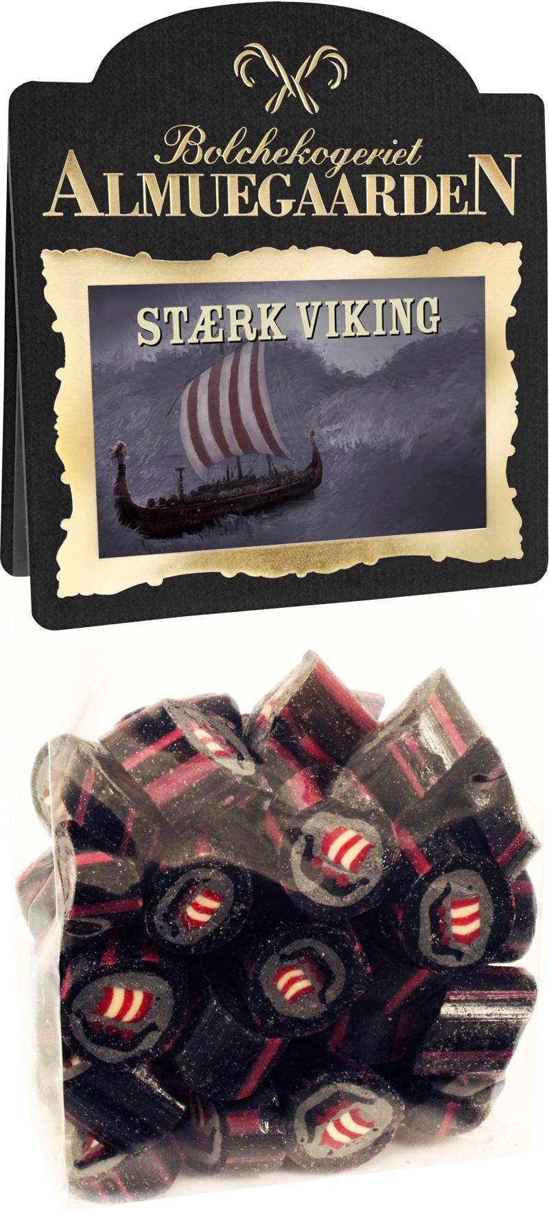 Stærke Vikinge Bolcher med Pebret Salmiaklakrids