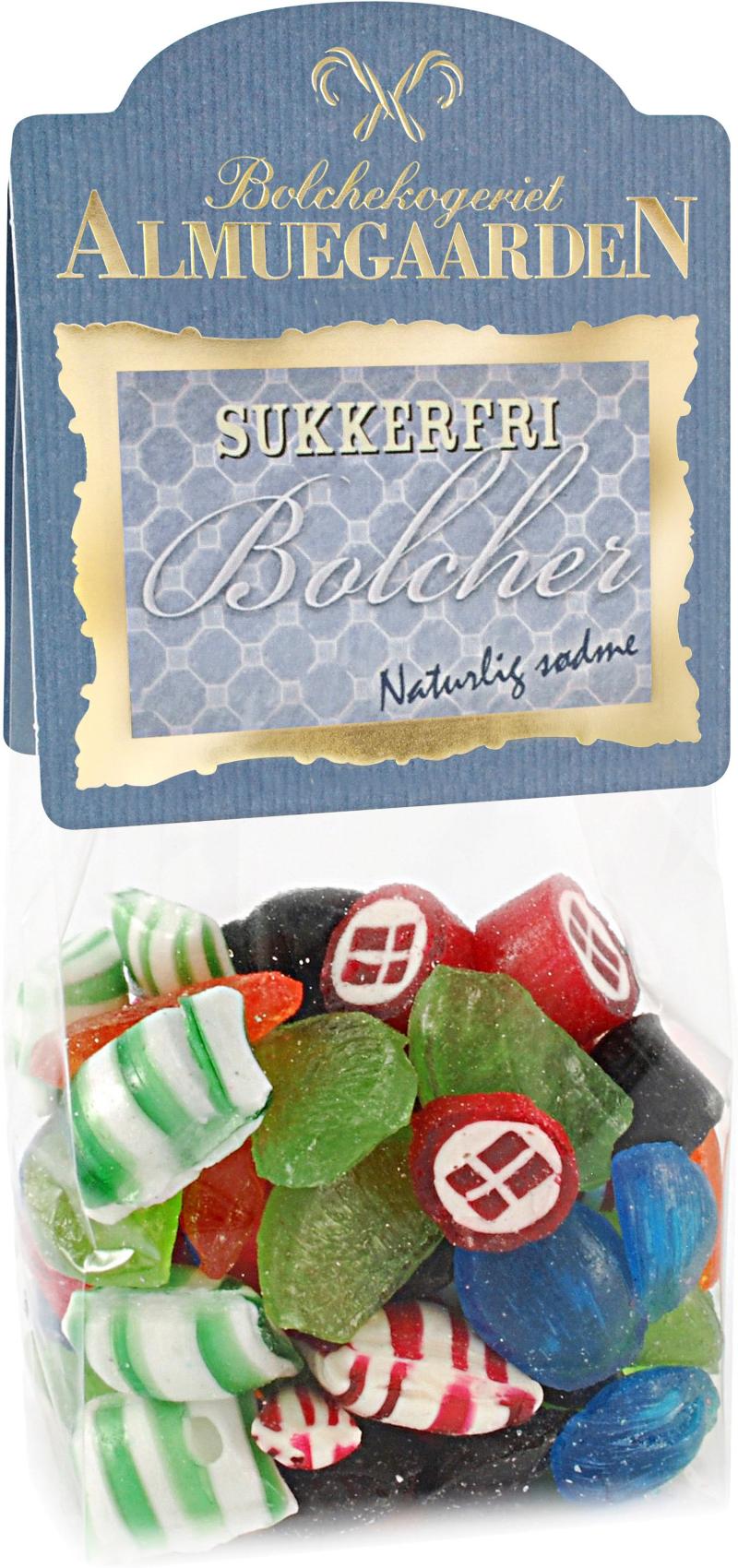 Sukkerfri Blandede Bolcher fra Almuegaarden