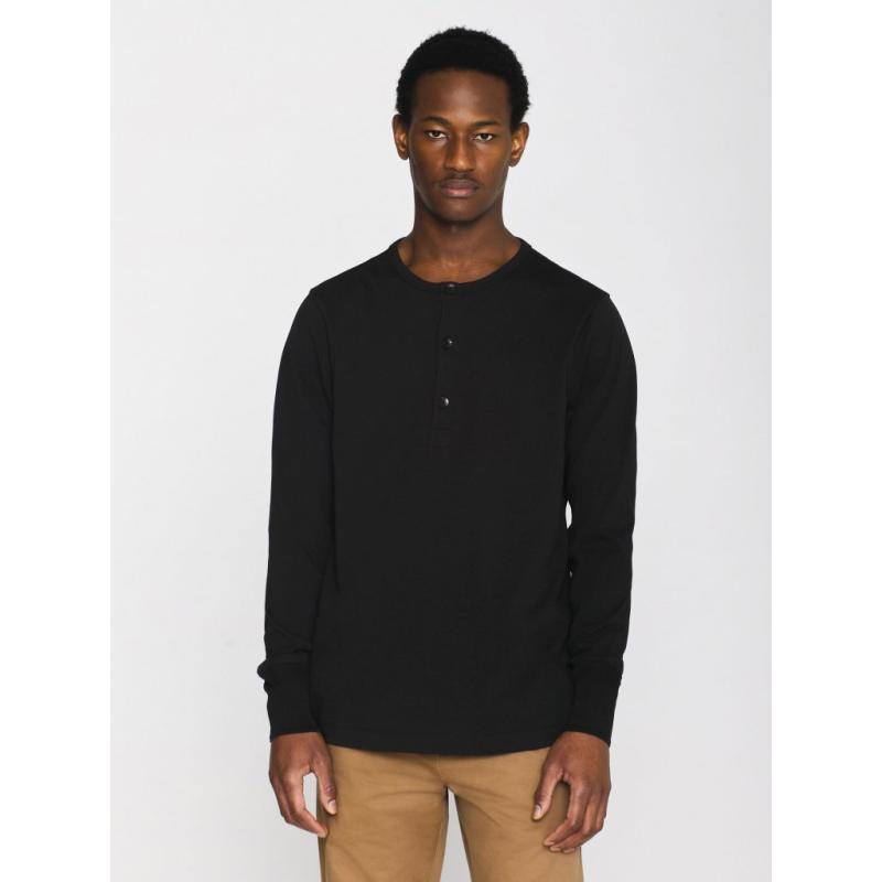 Bo Long Sleeve Henley Gots Vegan fra Knowledge Cotton Apparel