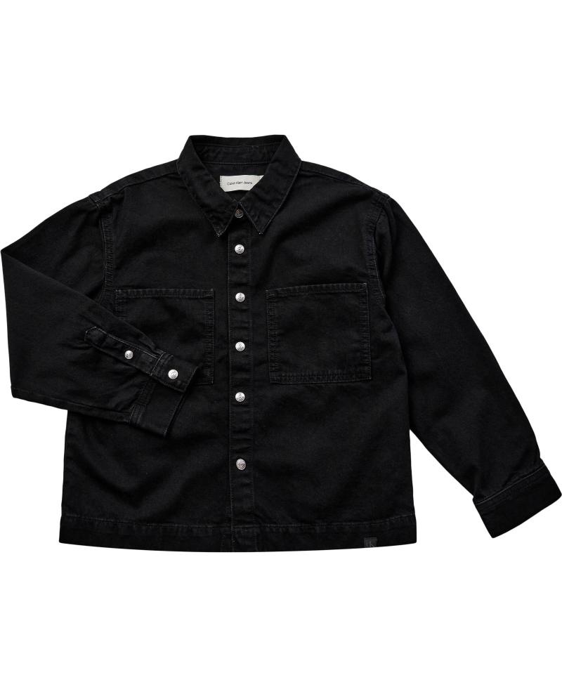Ls Denim Shirt Clean Black fra Calvin Klein