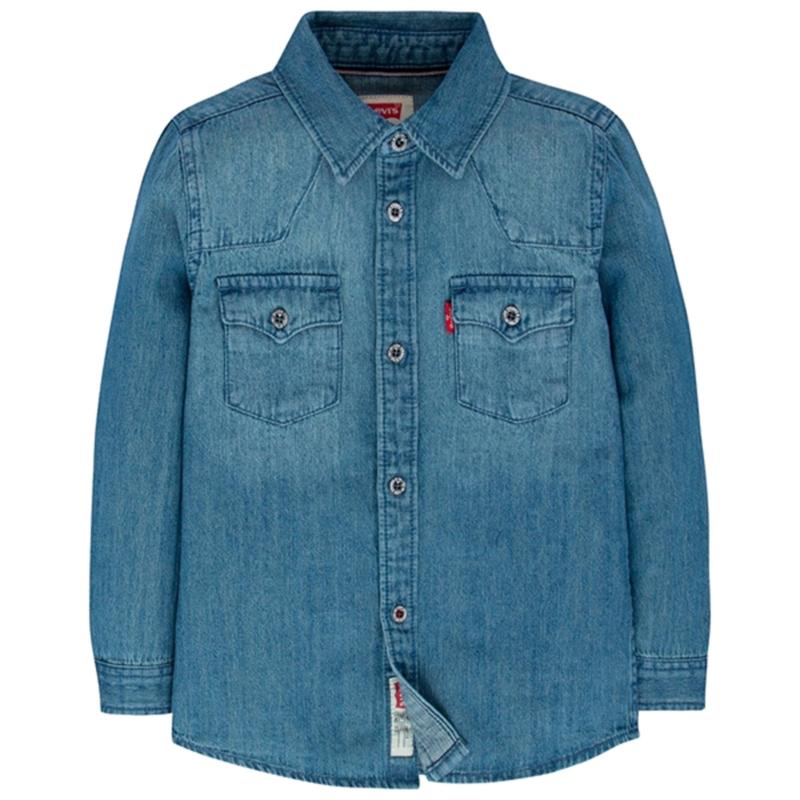 Barstow Western Skjorte Turquoise   Str. 10 år fra Levi's