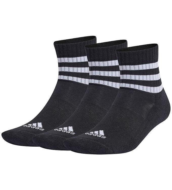 Strømper   3 Pak   3s C Spw Mid   Black White fra Adidas Performance
