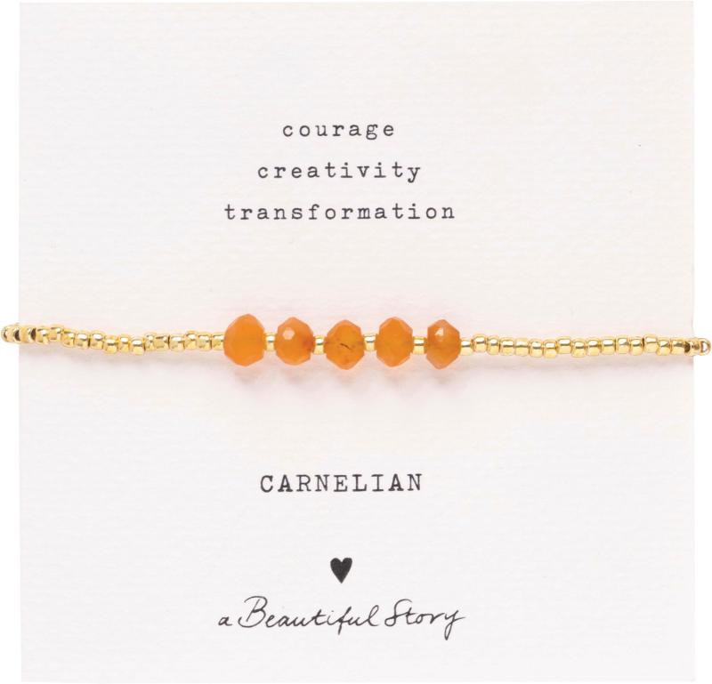 Essential Carnelian Bracelet Gc fra A Beautiful Story