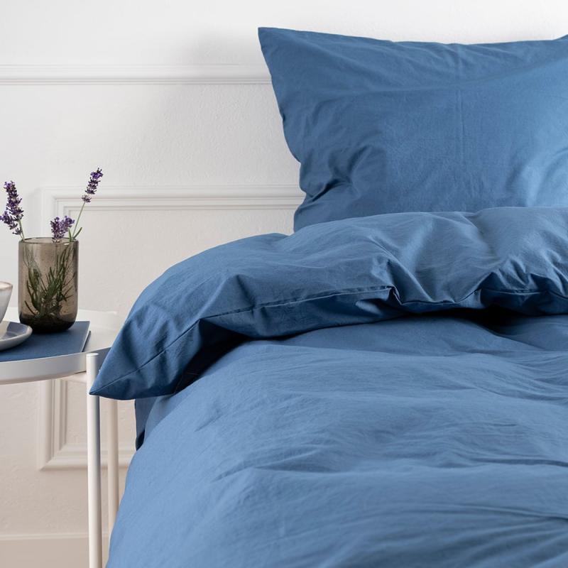 økologisk Sengelinned Kelly Denim Blue Gots fra Nordisk Tekstil