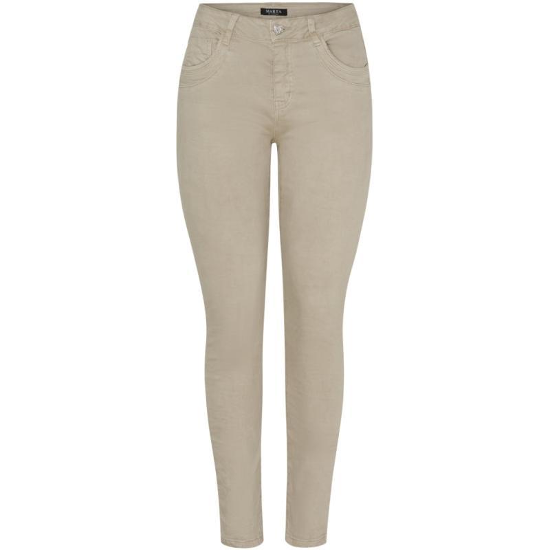 Dame Jeans Emma i Beige fra Marta Du Chateau - Tilbud!