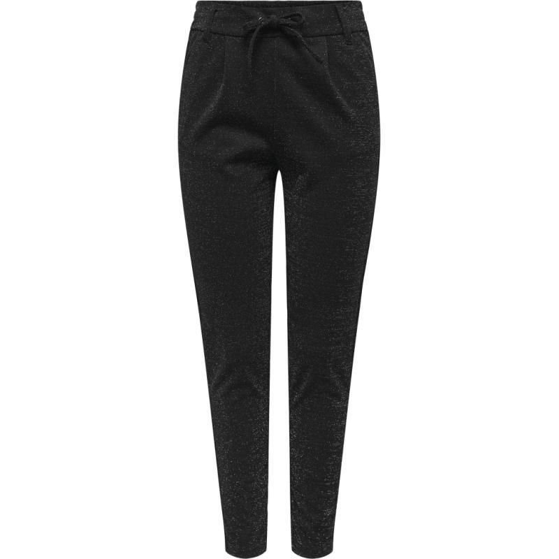 Dame Bukser Onlpoptrash Alya  Black Silver Lurex fra Only hos Klædeskabet.dk 5715614690046
