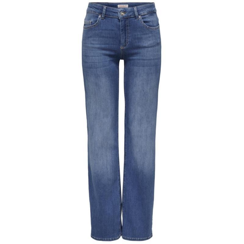 Dame Jeans Onlblush i Medium Blå Denim - Tilbud!