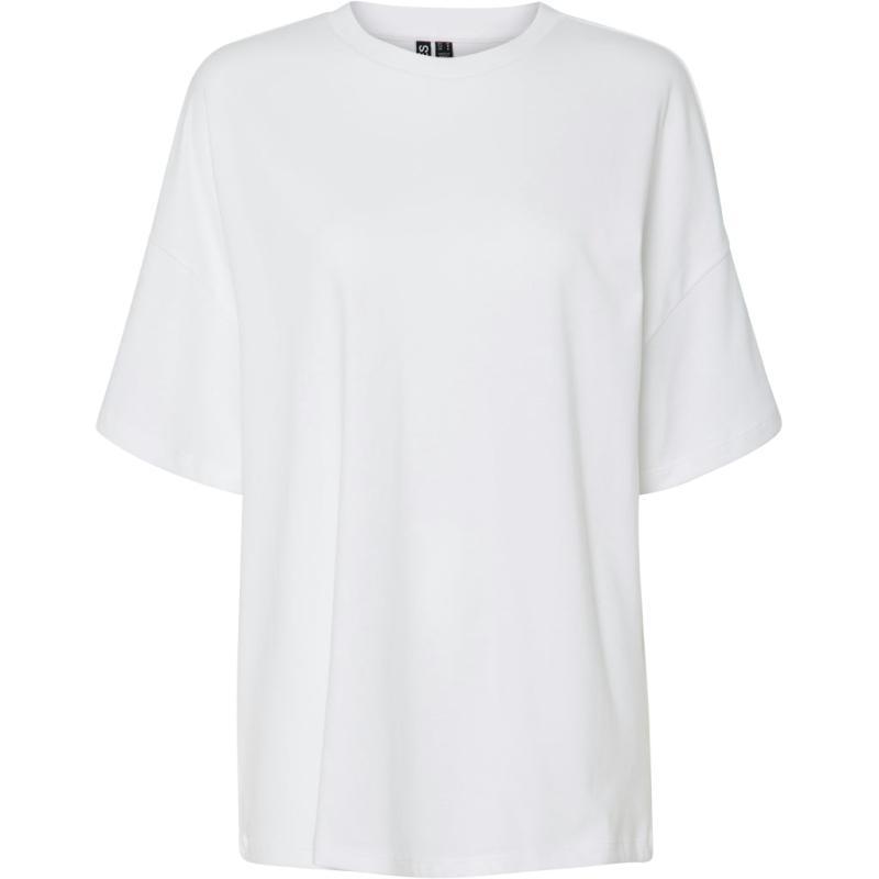 Dame T-shirt Pcauna i Lys Hvid - Influencer Kapsel