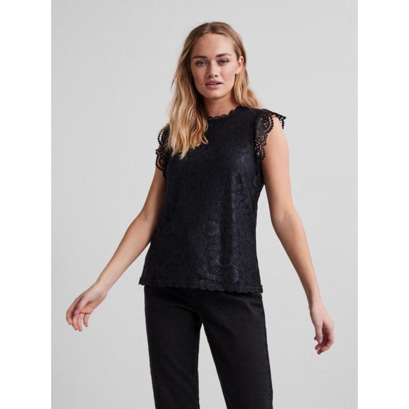 Flot blonde top til kvinder i sort fra Pieces