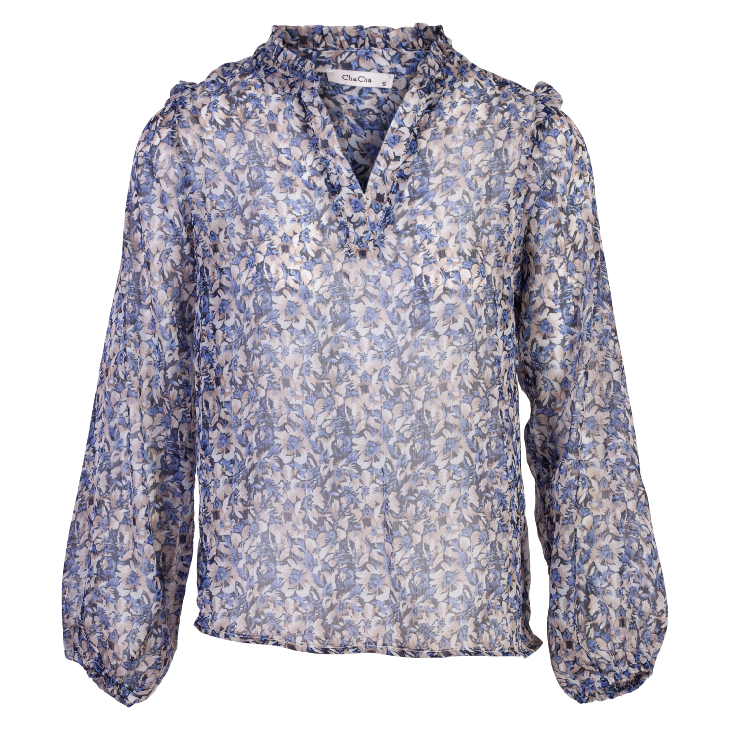 Dame Bluse  Blue fra Chacha hos dansk.dk 5714990081288