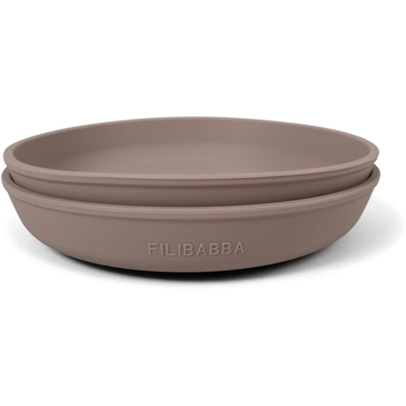 Tallerken 2 Pak Warm Grey fra Filibabba
