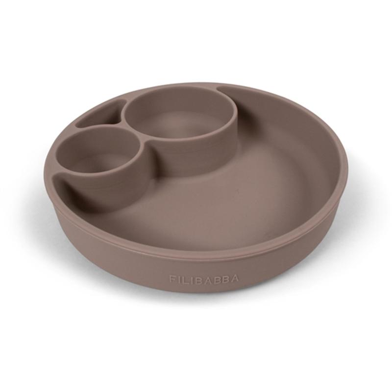 Tallerken Ruminddelt Warm Grey fra Filibabba