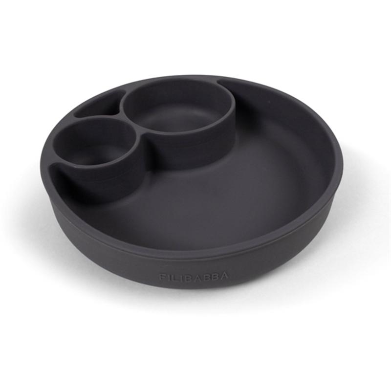 Tallerken Ruminddelt Stone Grey fra Filibabba