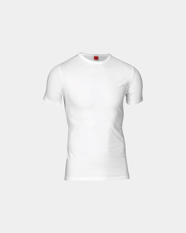 Hvid T-shirt med O-hals | Bomuld | JBS hos Intimo.dk