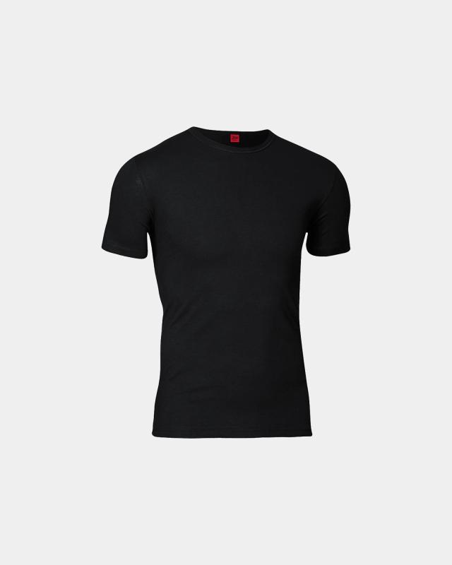 Sort T-shirt med O-hals | Bomuld | JBS hos Intimo.dk