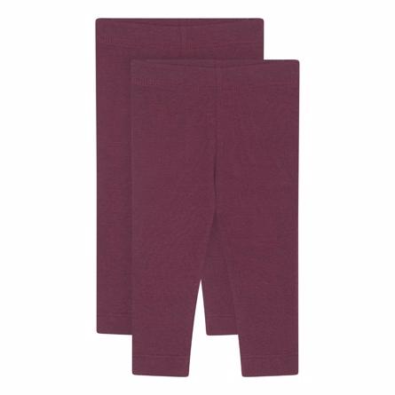 2 Pak Bløde Lilla Leggings fra Birkholm - Fantastisk Tilbud!