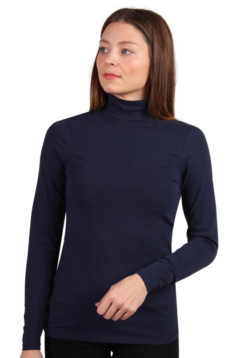 Lykke Turtle Tee i Navy - Fantastisk Turtleneck!