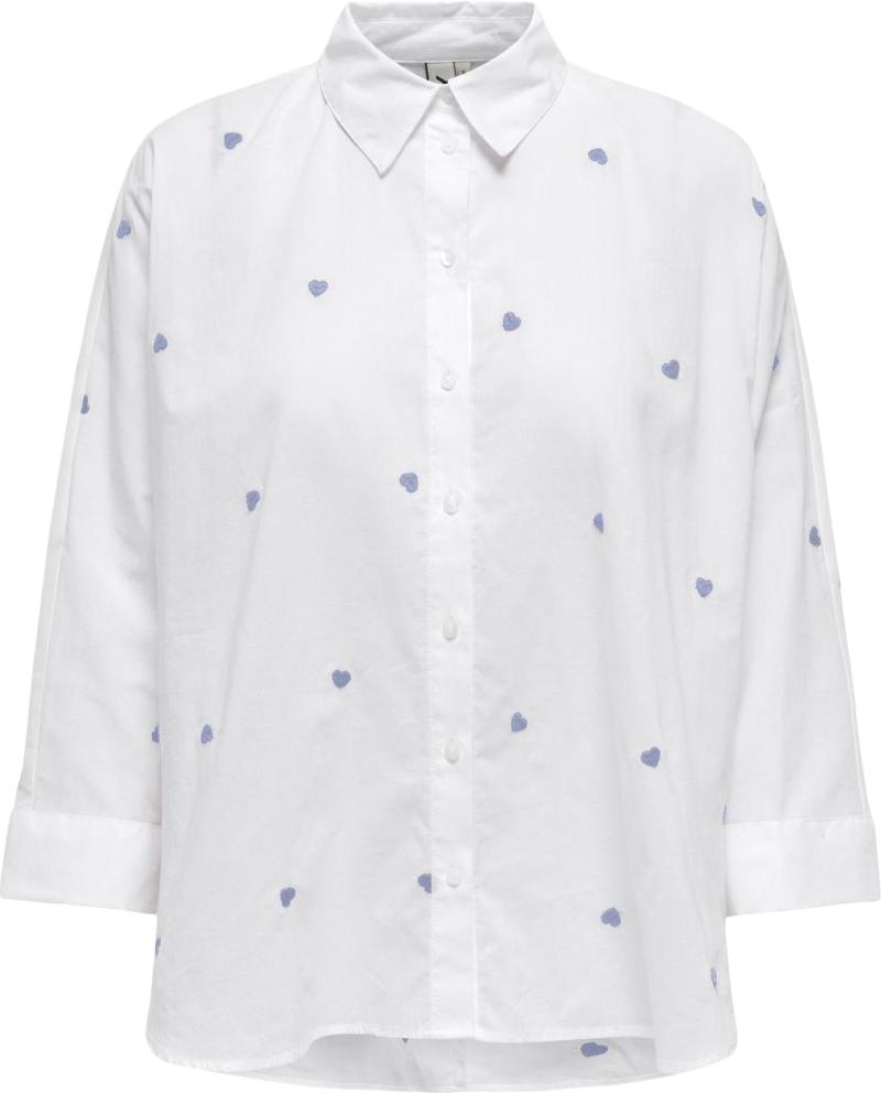 Onlnew Lina Grace Ls Emb Shirt Noos fra Only