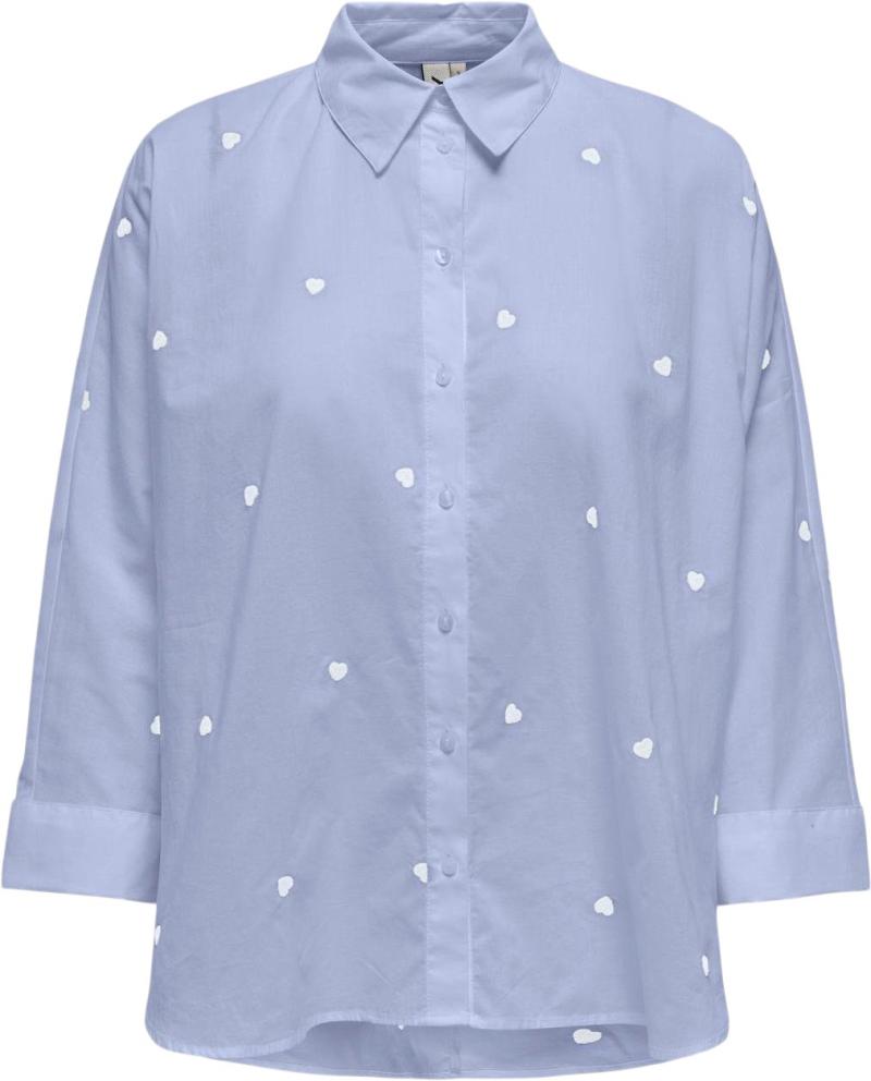 Onlnew Lina Grace Ls Emb Shirt Noos fra Only