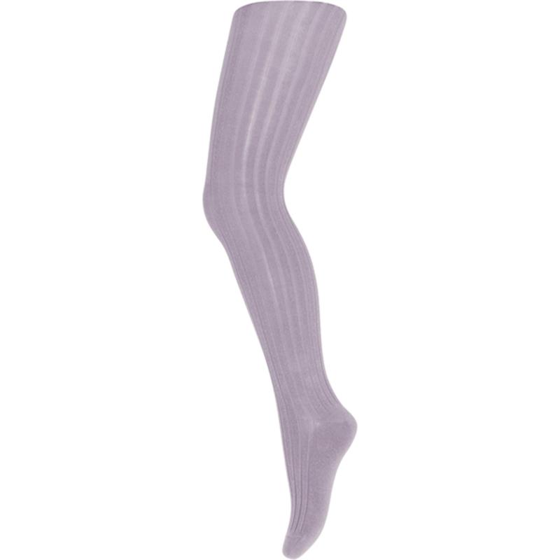 130 Bomuld Rib Tights 1022 Lavender Sky   Str. 100 fra Mp Danmark
