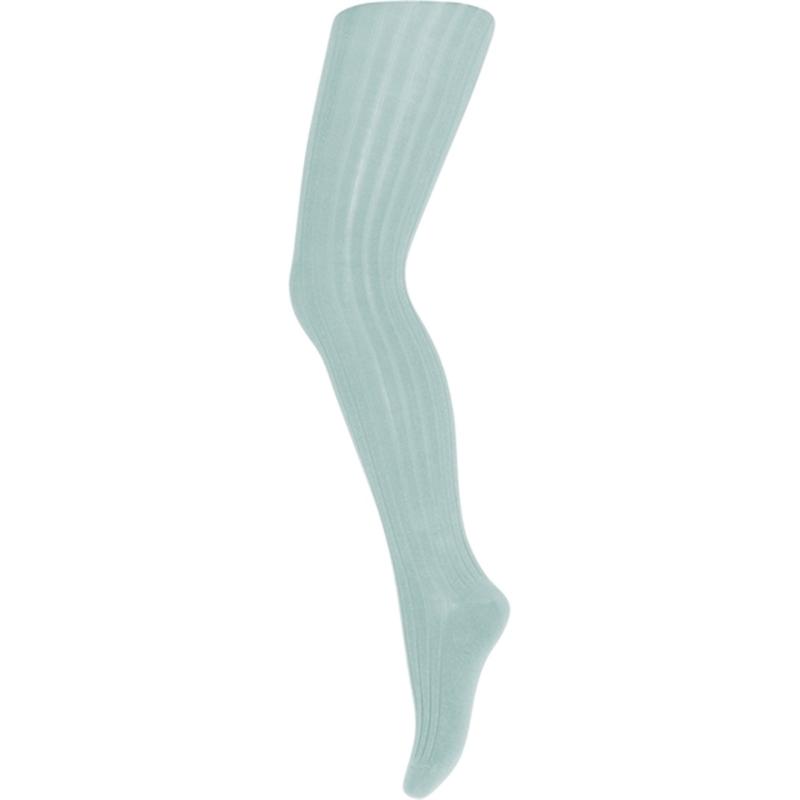 130 Bomuld Rib Tights 1205 Aquamarine   Str. 60 fra Mp Danmark