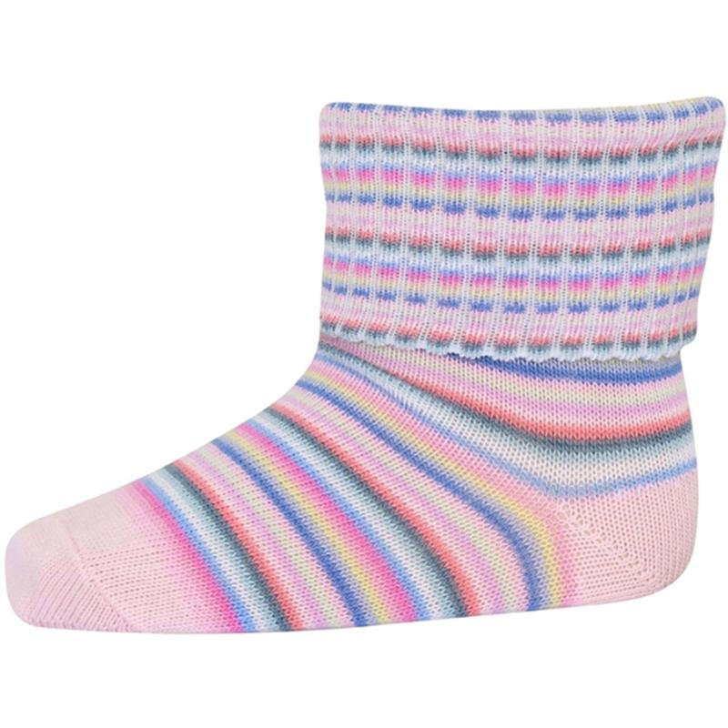 77316 Re Stock Baby Strømper 4150 Silver Pink   Str. 15 16 fra Mp Danmark