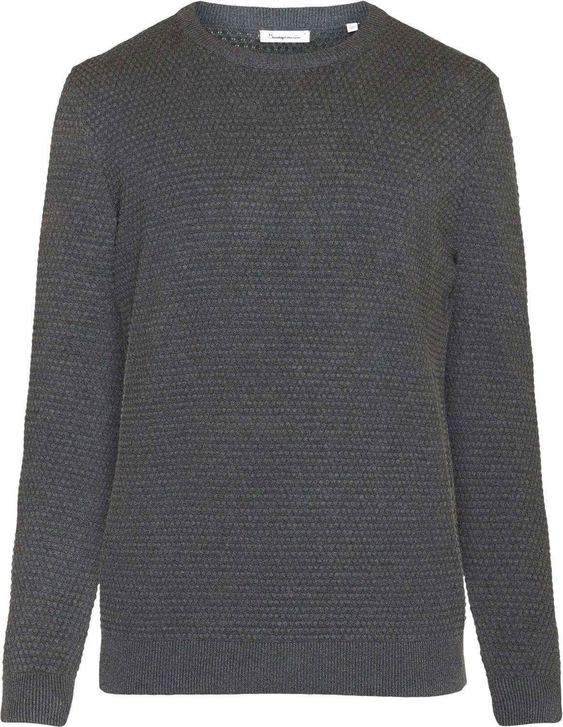 Vagn Regular Bubble Knit Crew Neck Regenerative Organic Certified   fra Knowledge Cotton Apparel