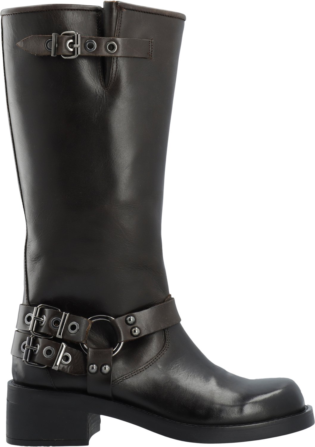 Biaharper Bikerboot Pull Up Leather fra Bianco