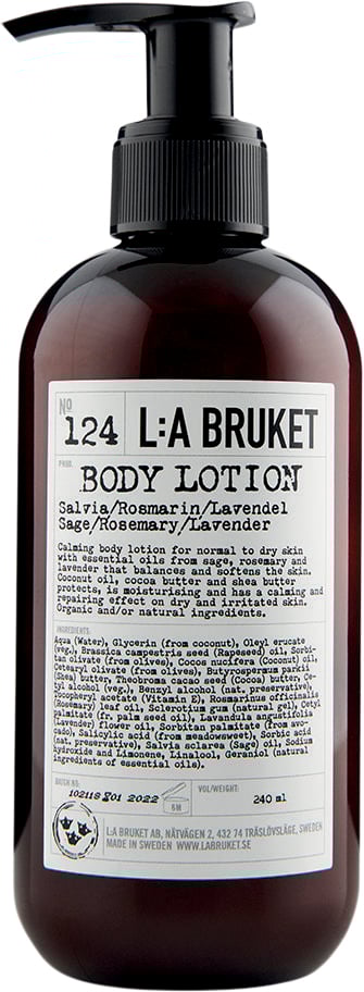 124 Bodylotion Salvia Rosmarin Lavendel 240 Ml Cosn fra L:a Bruket