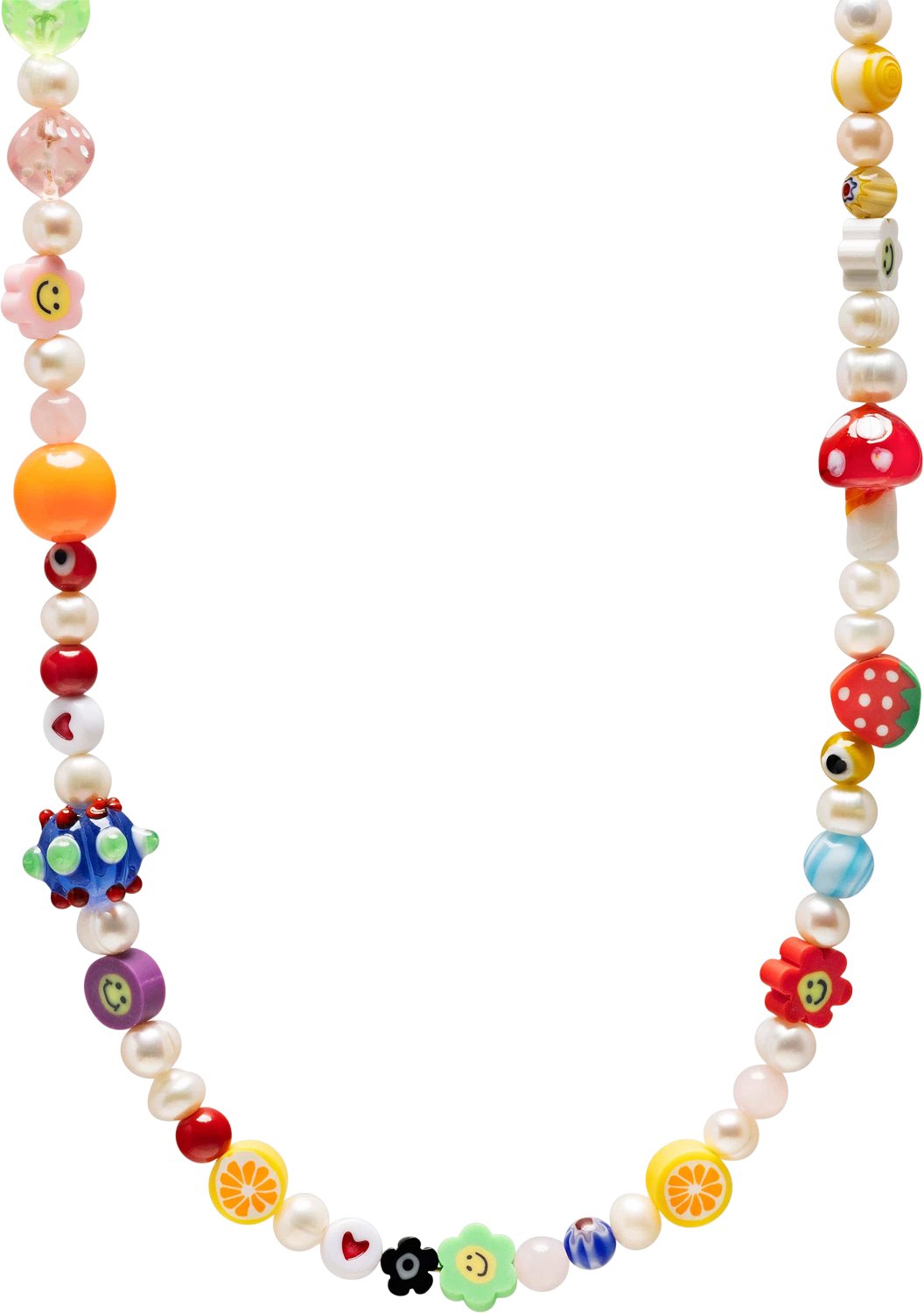 Men's Berry Pearl Choker With Assorted Beads fra Nialaya