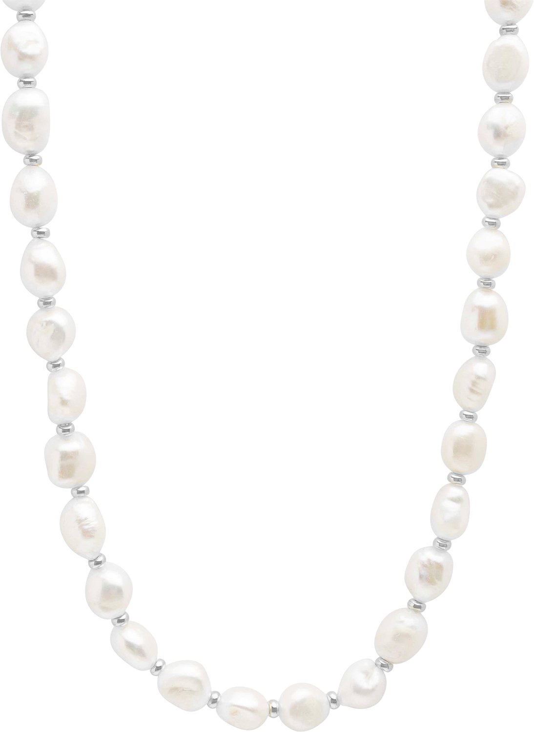 Men's Baroque Pearl Choker With Stainless Steel fra Nialaya