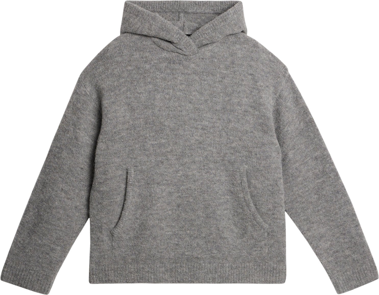 Broon Alpaca Blend Hoodie fra J. Lindeberg