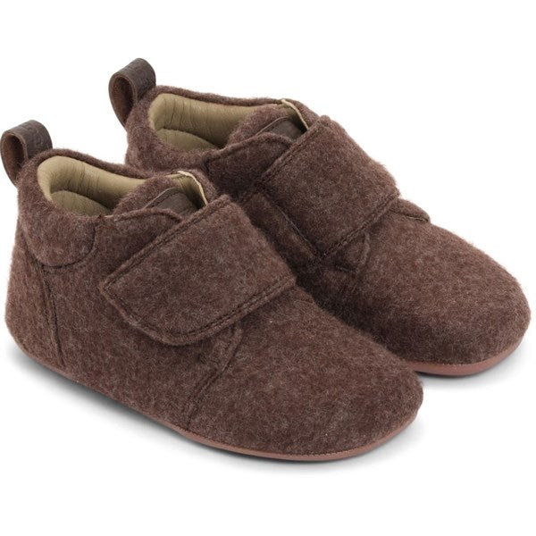 Tannu Wool Hjemmesko Brown   Str. 19 fra Bundgaard