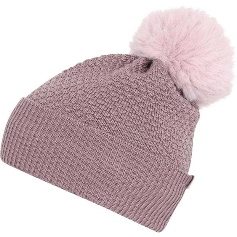 97502 Oslo Uld Beanie   Fake Fur Mauve Shadows   Str. 47 49 fra Mp Danmark