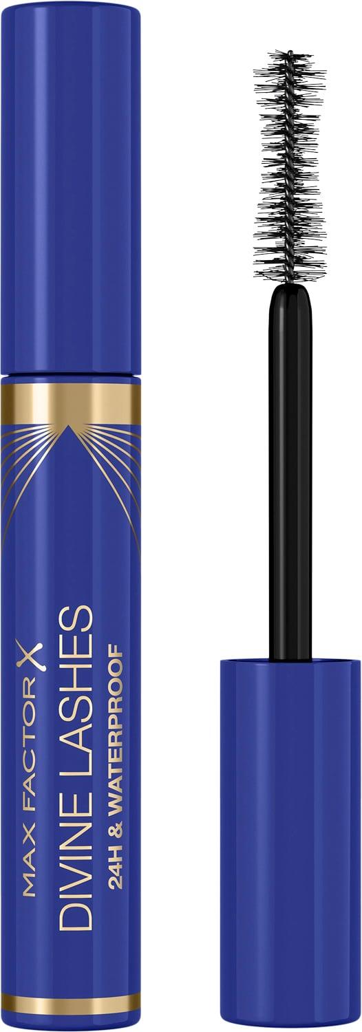 Divine Lashes Waterproof Mascara, 001 Black, 9 Ml fra Max Factor