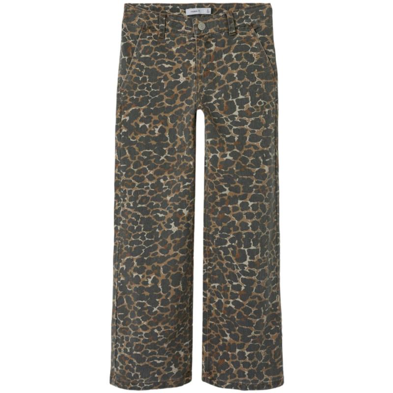 Affogat Leo Washed Down Rose Wide Twill Bukser   Str. 152 fra Name It